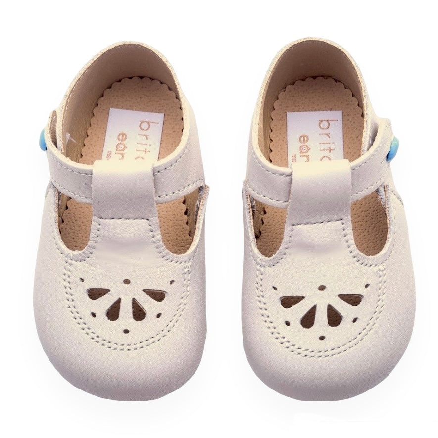 Ivory Pre Walker Baby Shoes Robin Ivory Britannical