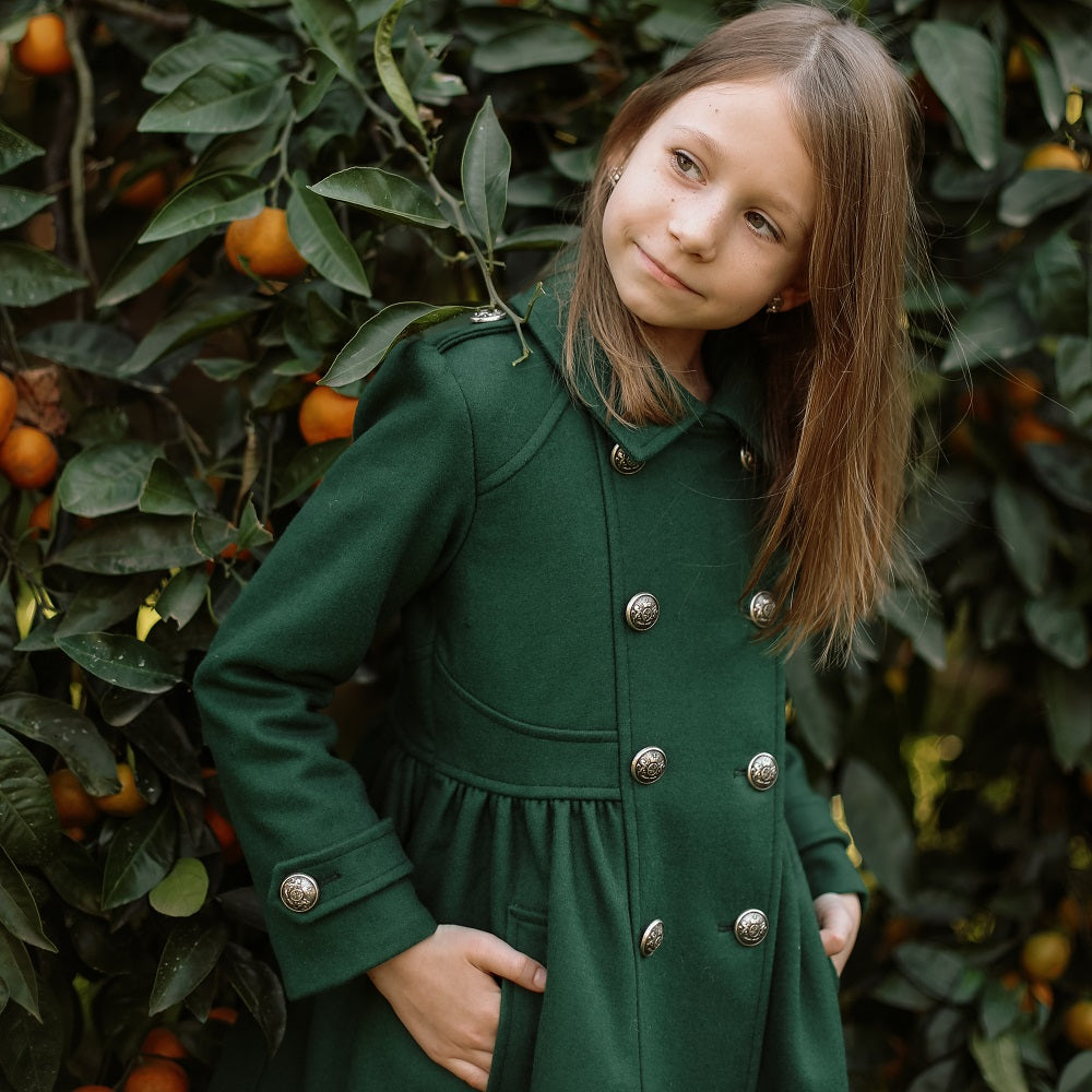 Westminster Girls Dress Coat Racing Green